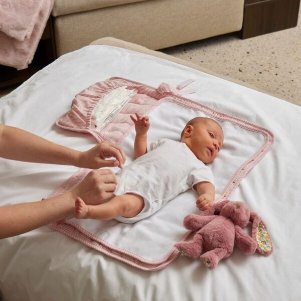 Bunny Rattle  | Small - Floral - Raspberry