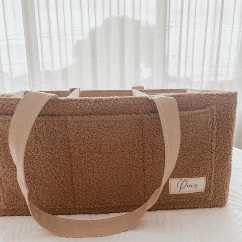 Nappy Caddy Organiser - Teddy Brown