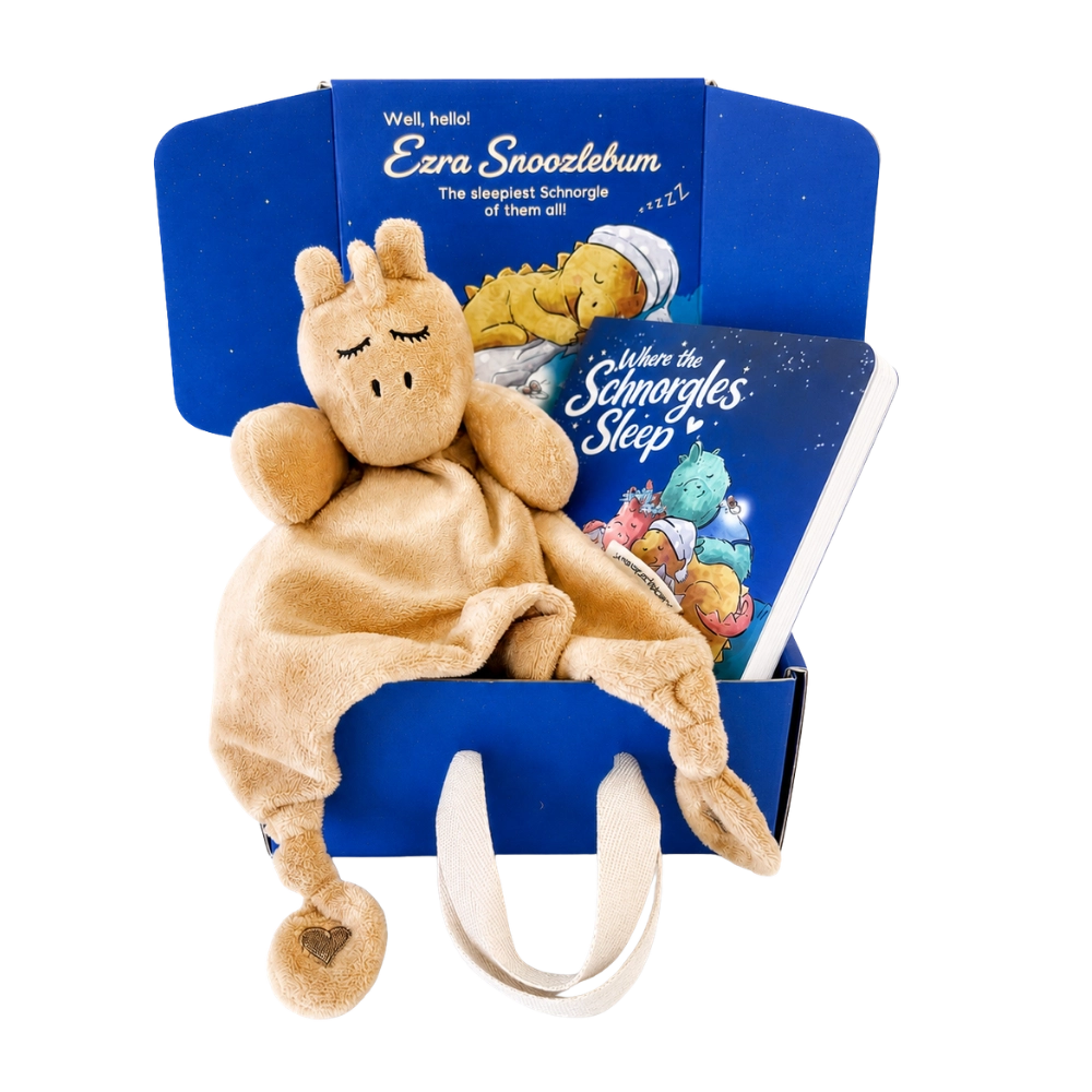 Baby Gift Set | Plush Dinosaur Comforter & Board Book