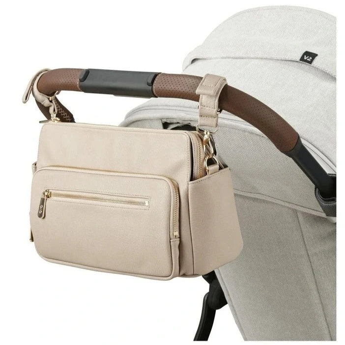 Pram Caddy | Multitasker - Oat Vegan Leather