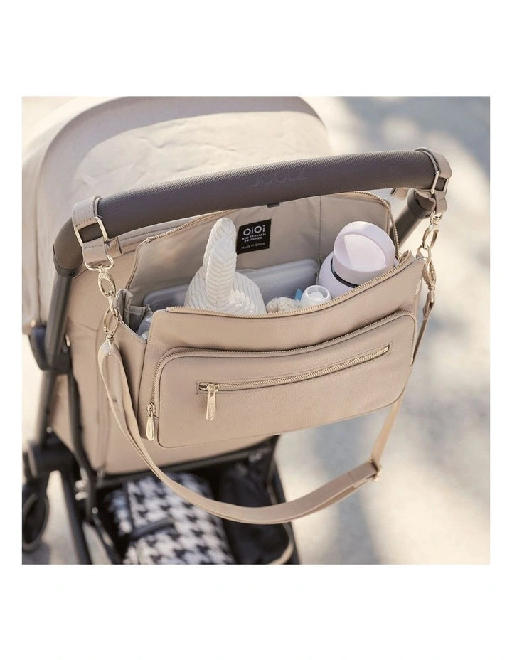 Pram Caddy | Multitasker - Oat Vegan Leather