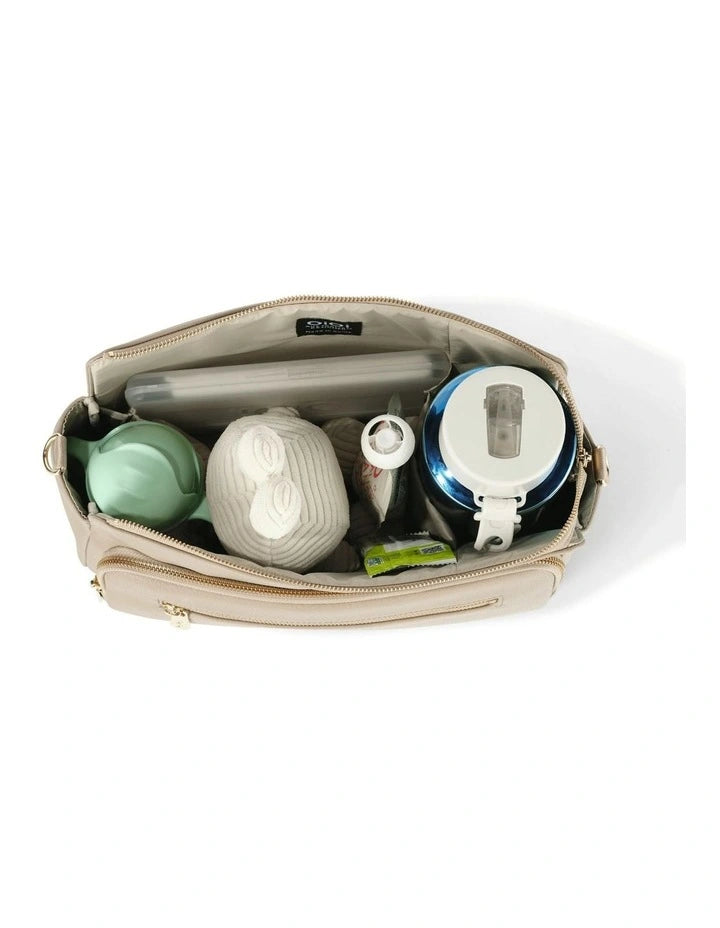 Pram Caddy | Multitasker - Oat Vegan Leather