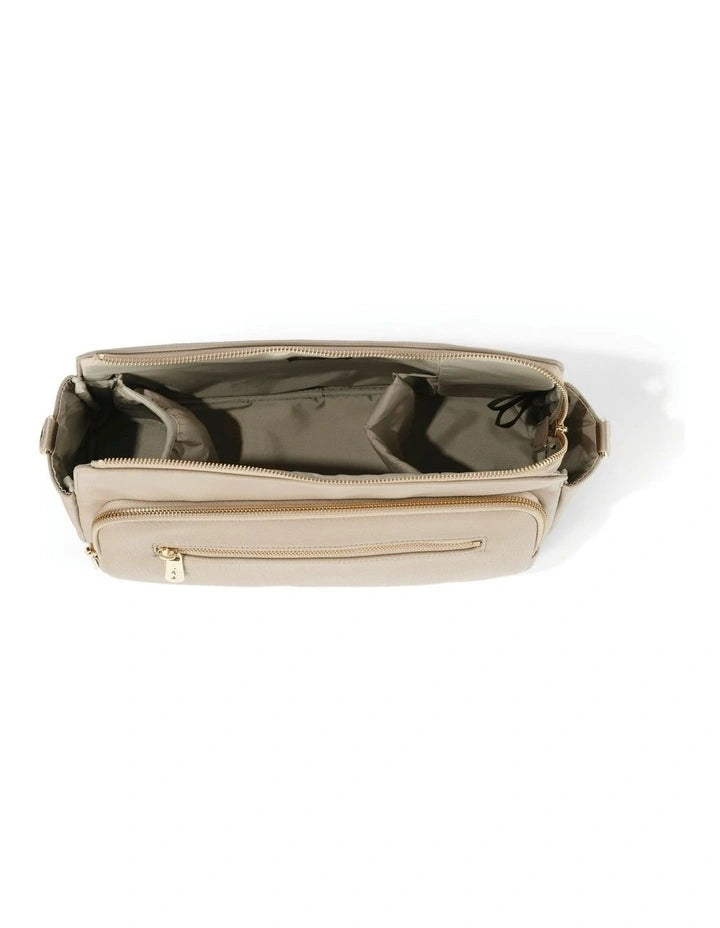 Pram Caddy | Multitasker - Oat Vegan Leather