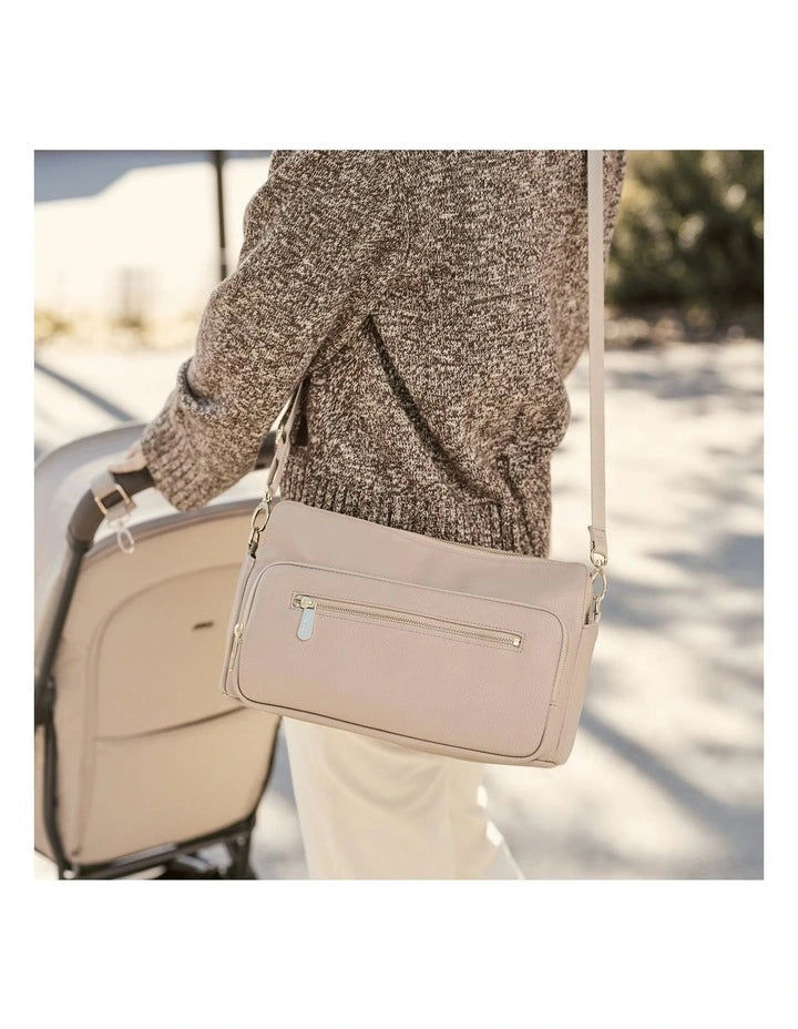 Pram Caddy | Multitasker - Oat Vegan Leather