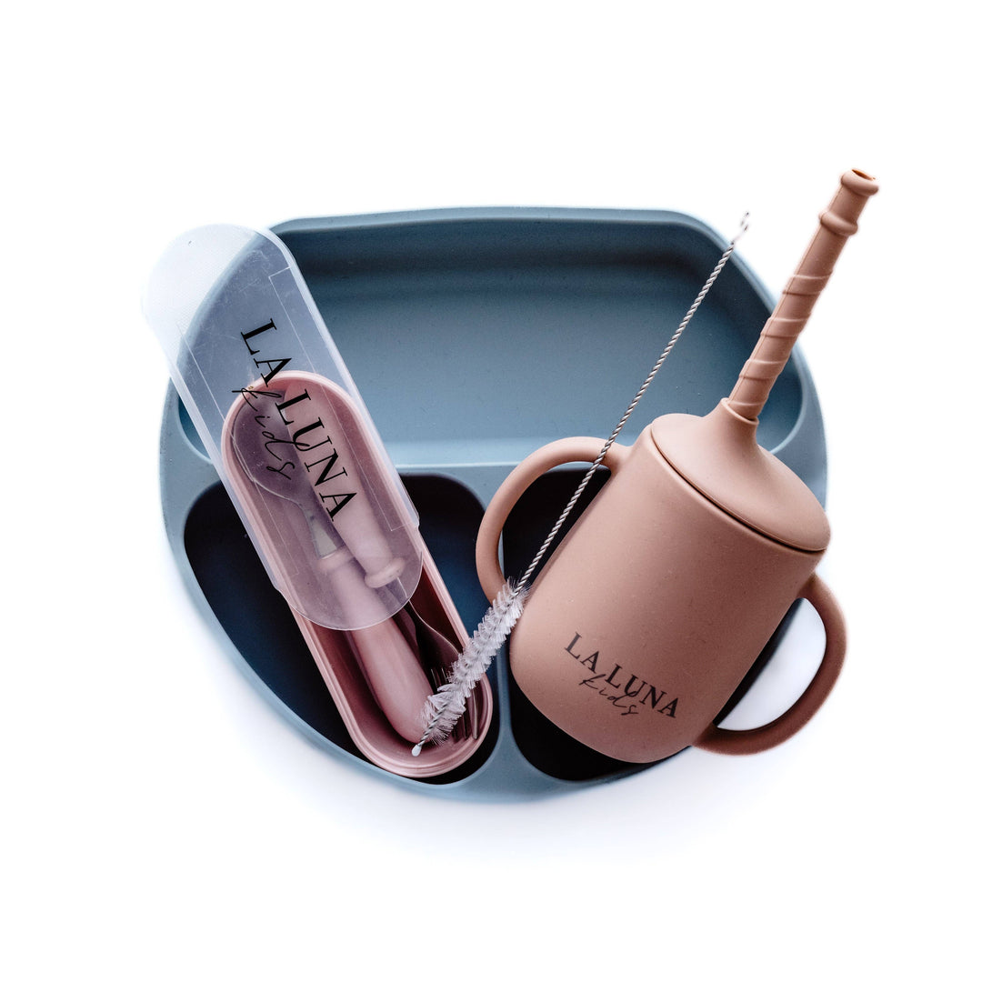 Silicone Suction Plate - Blue