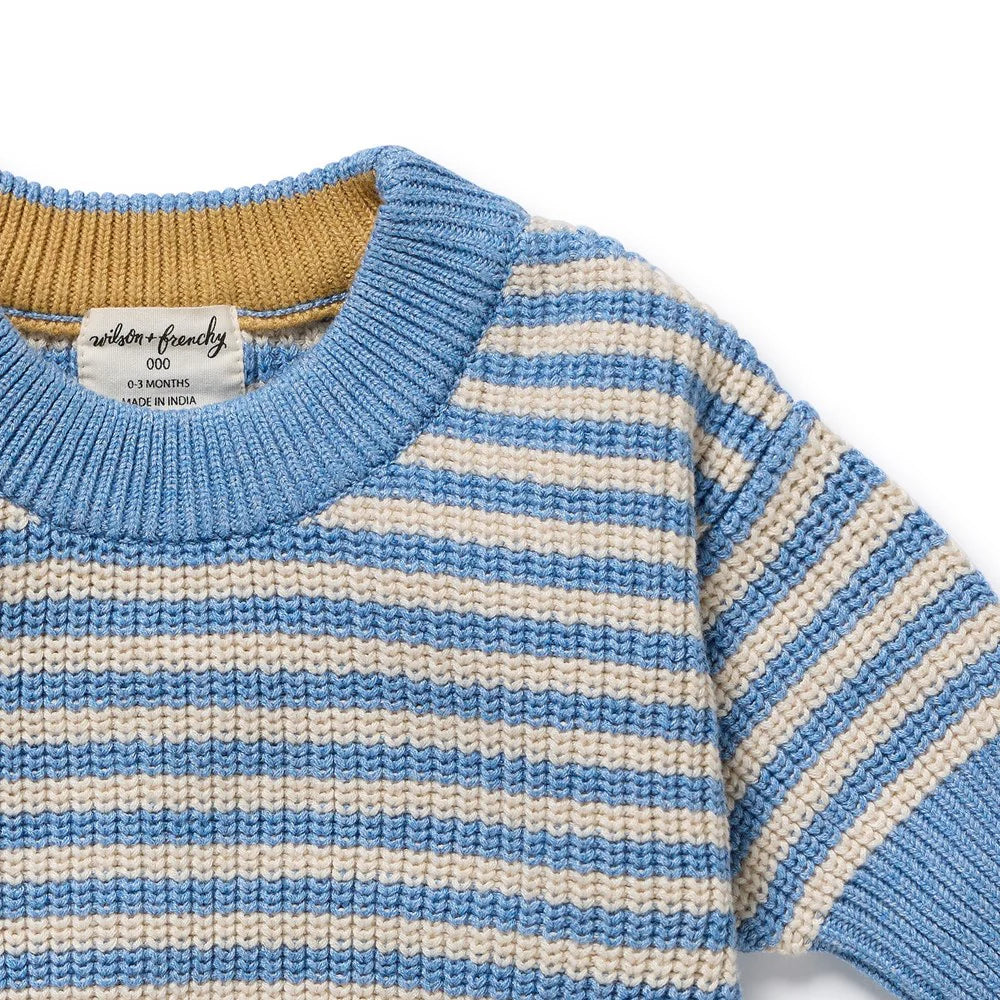 Jumper | Organic Knitted - Frosted Blue