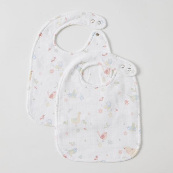 Muslin Bib Set of 2 - Birdy Bib