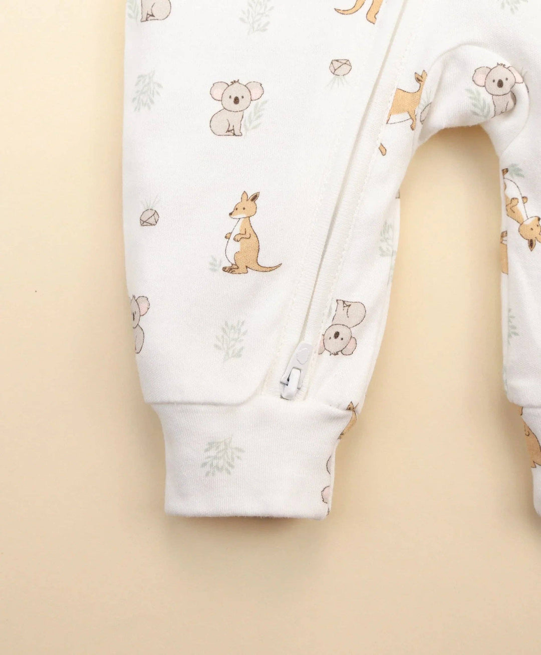 Organic Cotton Growsuit - Kangaroo & Koala