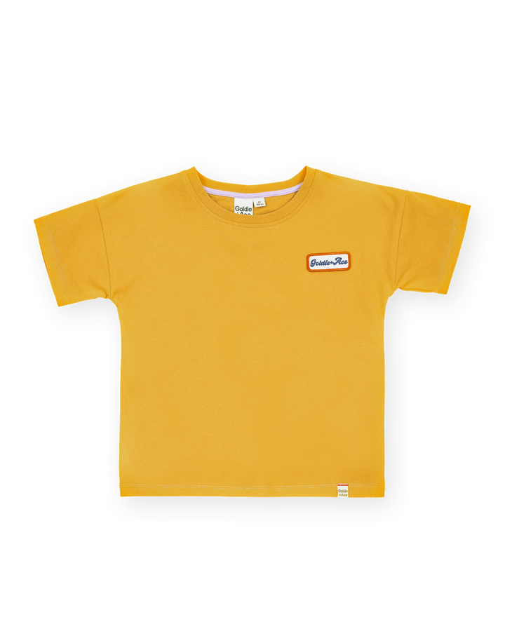 Contrast Stitch T-Shirt Yellow