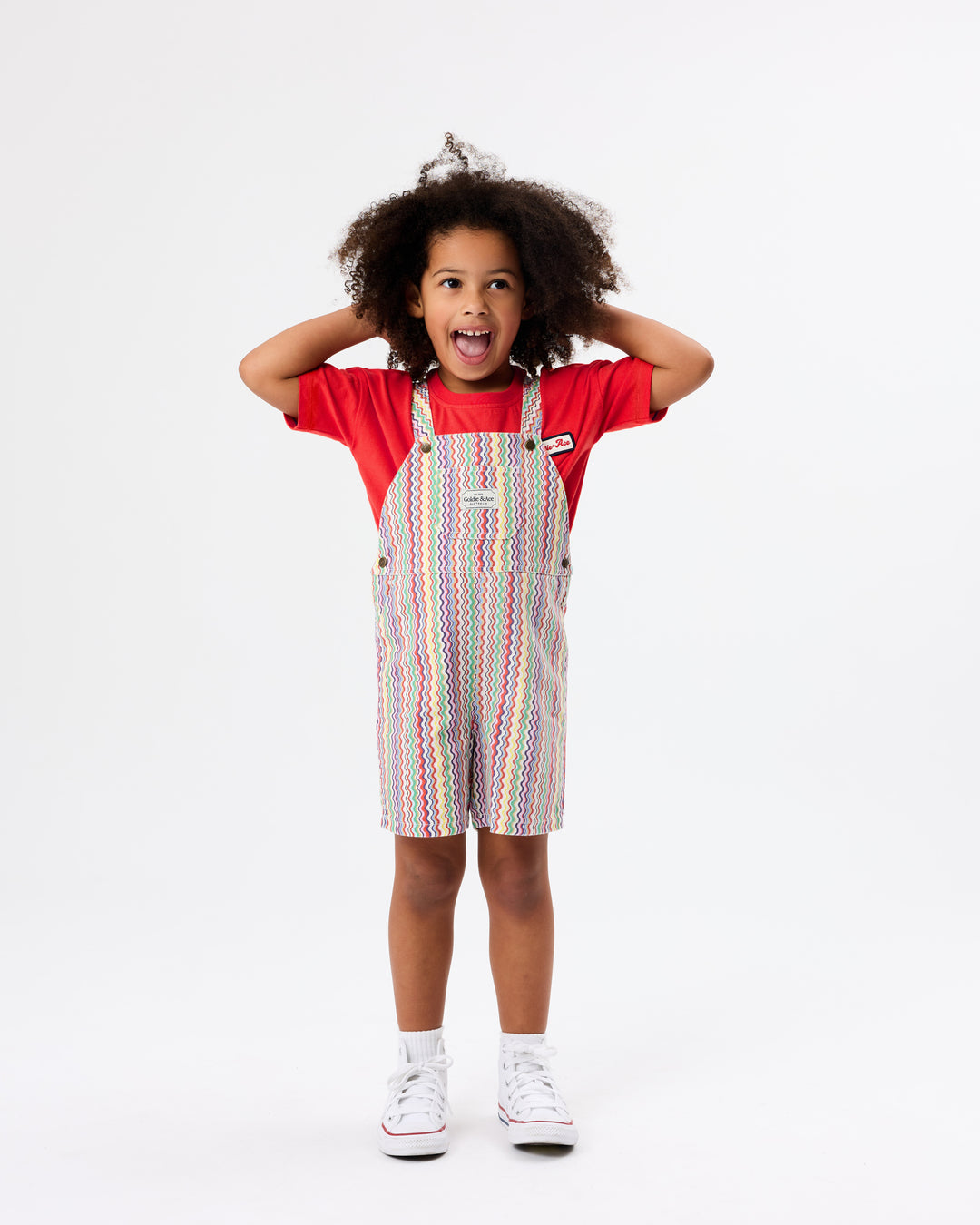 Contrast Stitch T-Shirt Red