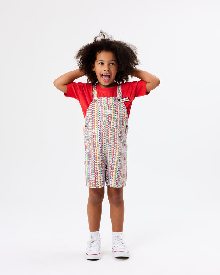 Contrast Stitch T-Shirt Red