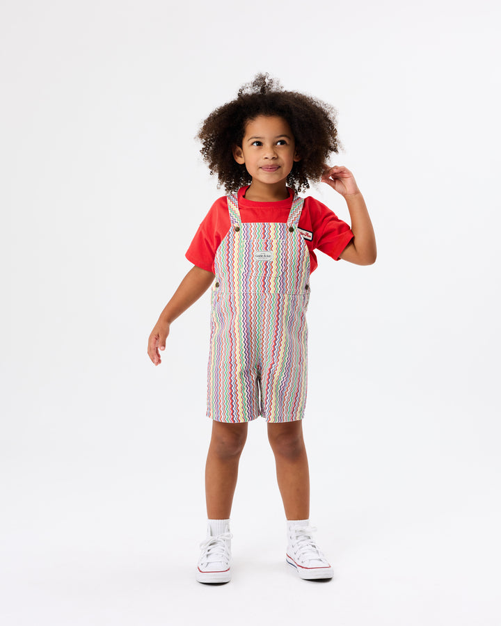 Contrast Stitch T-Shirt Red