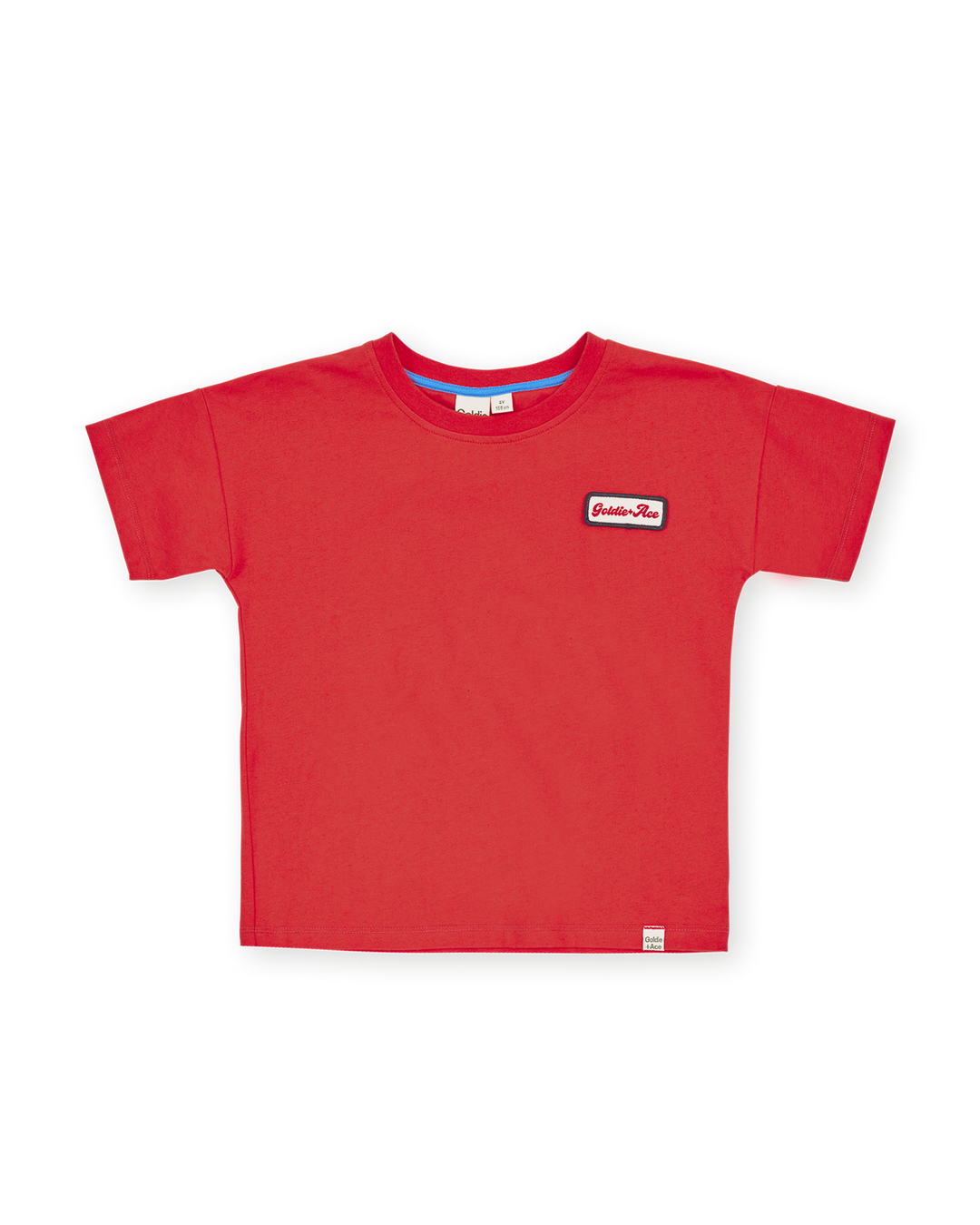 Contrast Stitch T-Shirt Red
