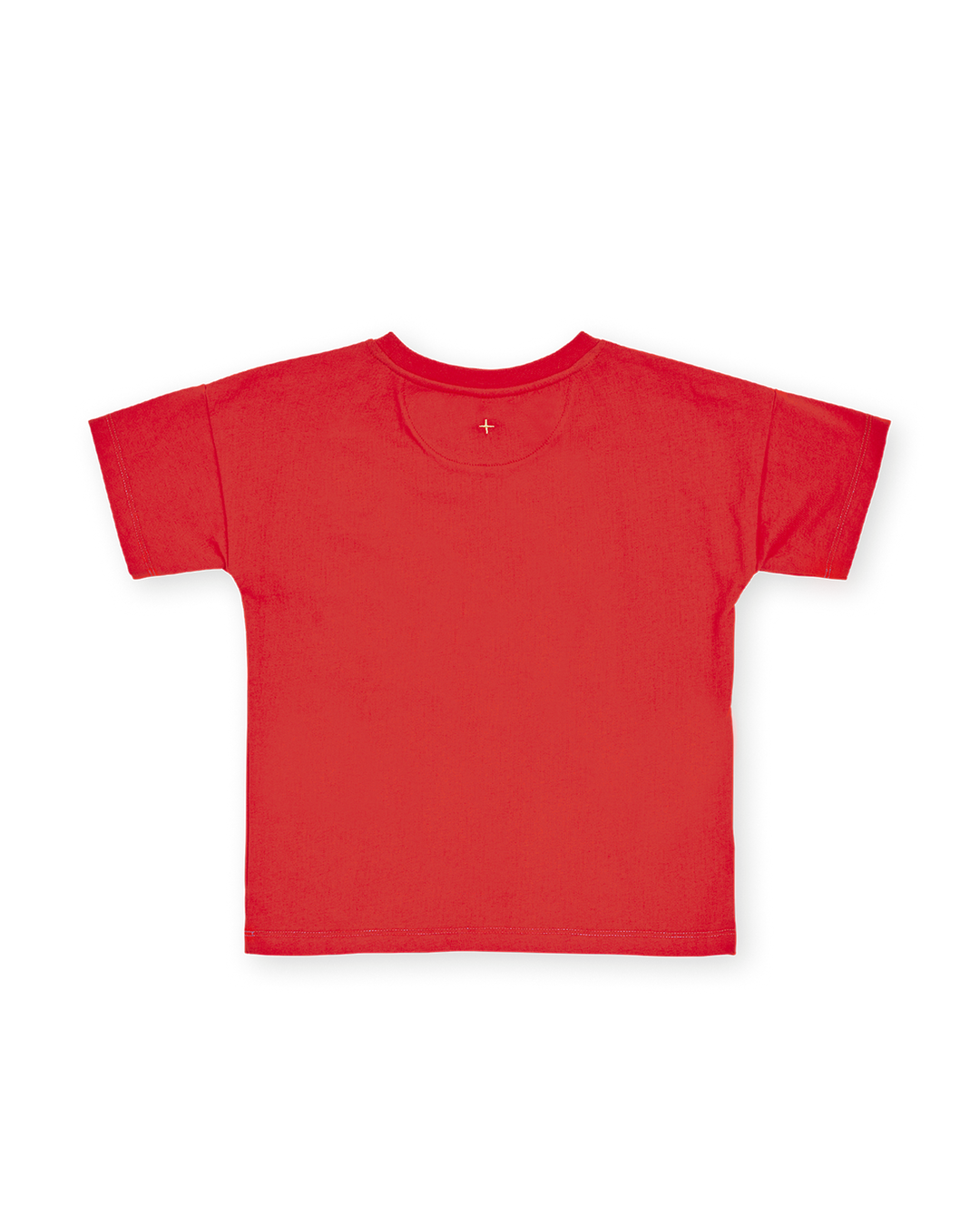 Contrast Stitch T-Shirt Red