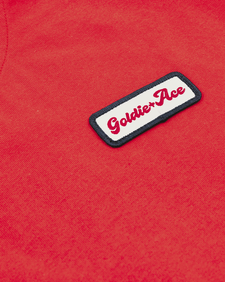 Contrast Stitch T-Shirt Red