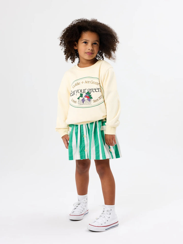 Happy Stripe Pocket Skirt