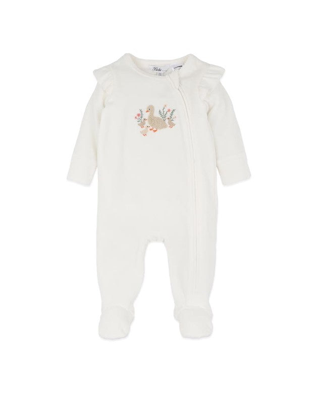 Onesie | Velour LS Zipsuit - Emmy