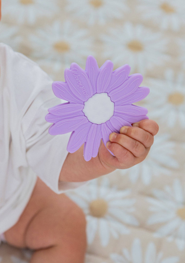 Teether | Silicone -  Lilac Daisy