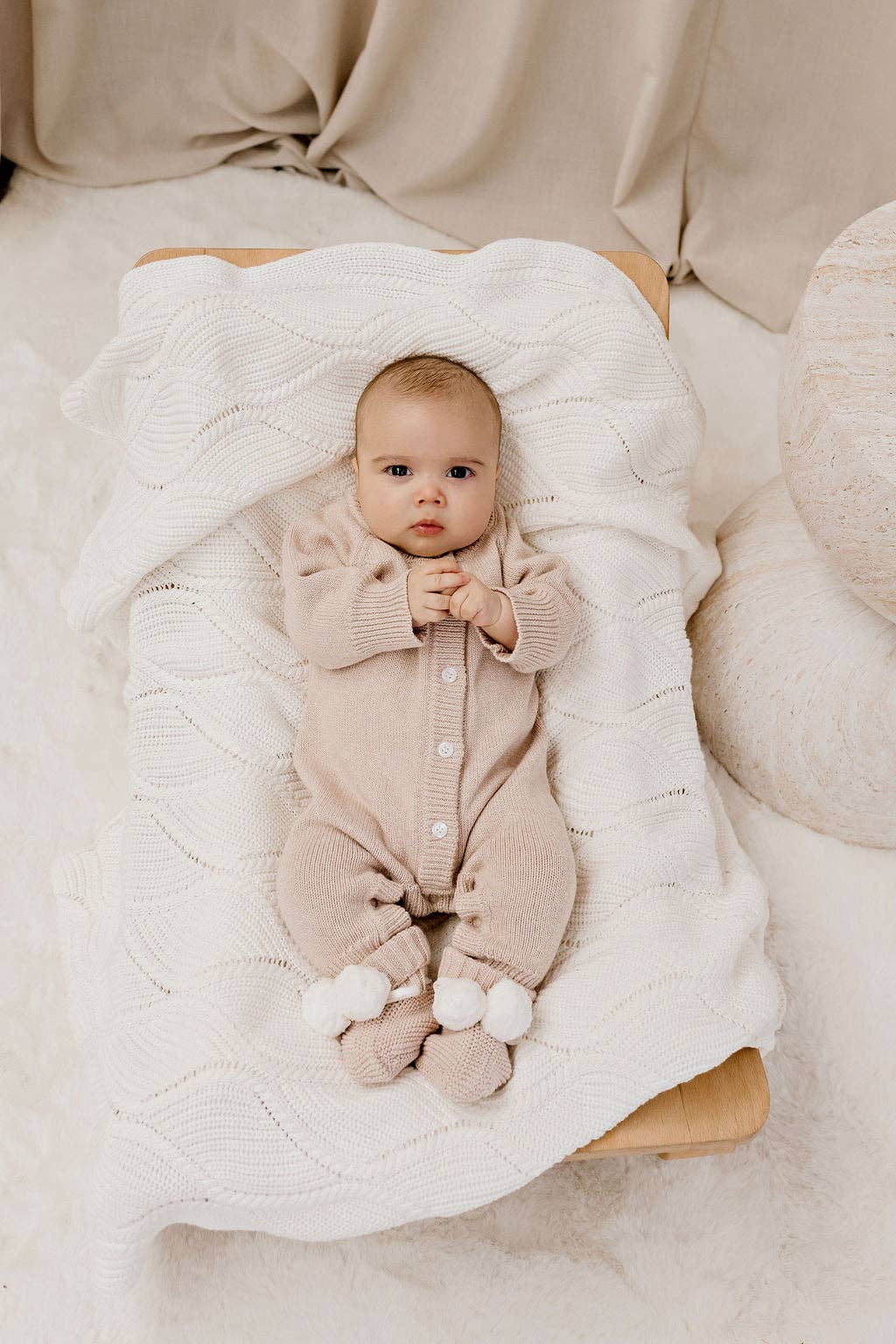 Classic Knit Romper | Biscotti