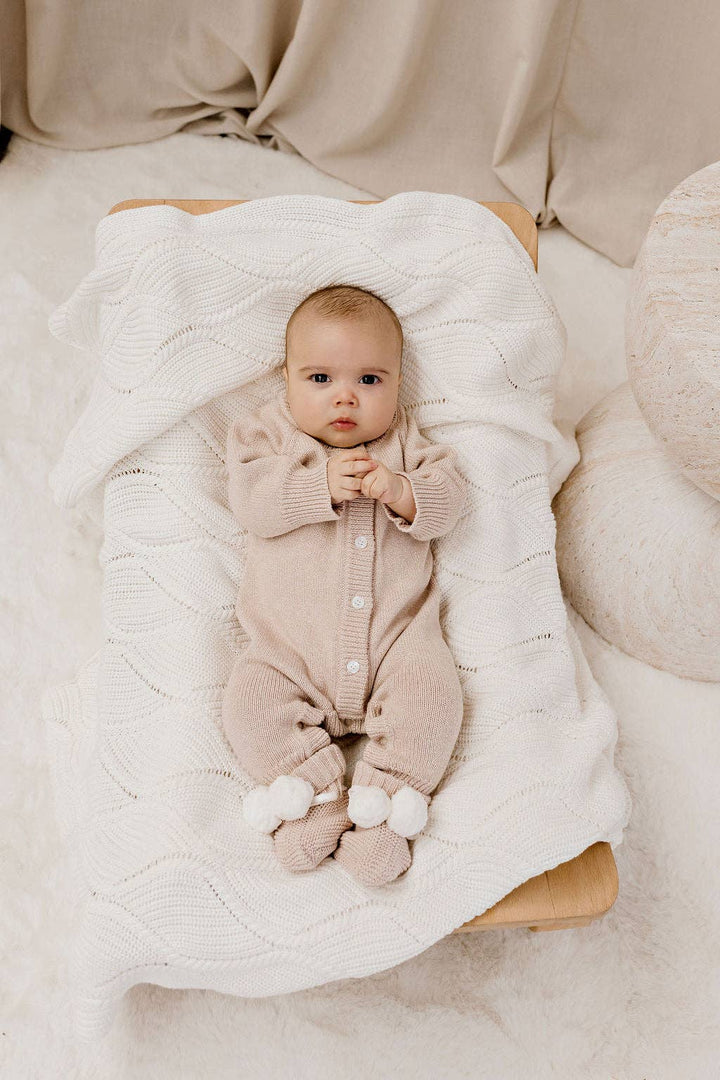 Classic Knit Romper | Biscotti