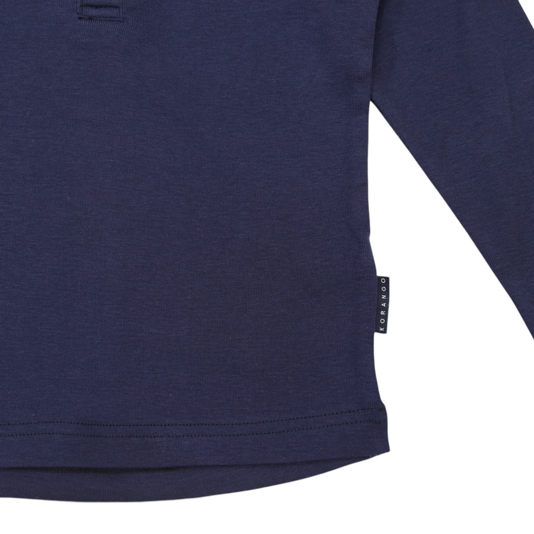 Top | Henley Long Sleeve - Navy
