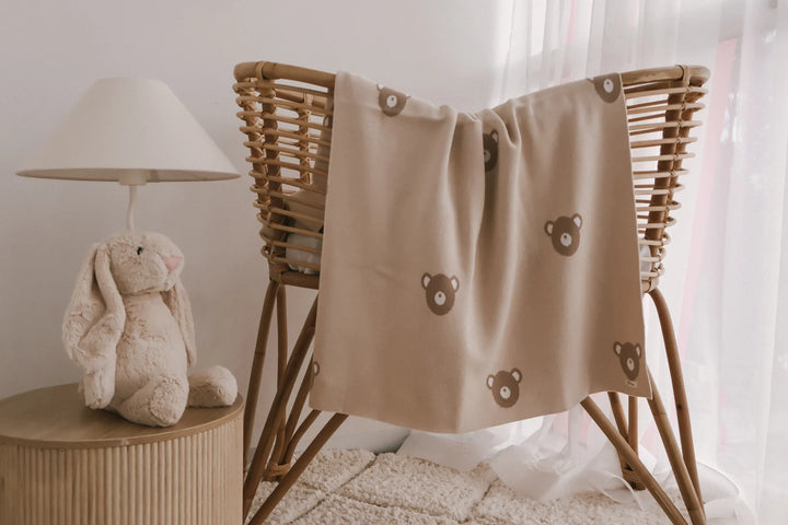 Knit Blanket | Teddy Brown