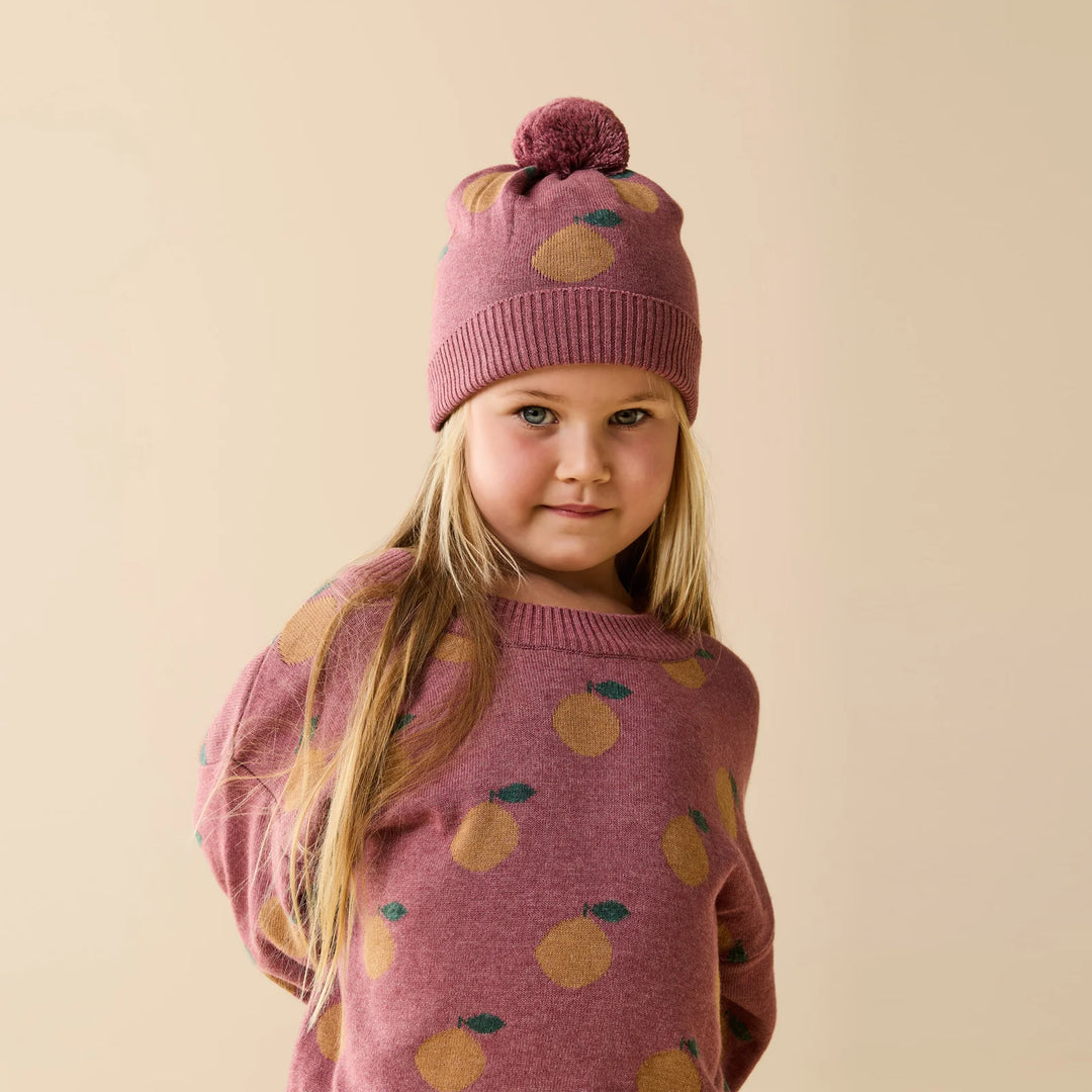 Beanie | Organic Knitted - Clementine