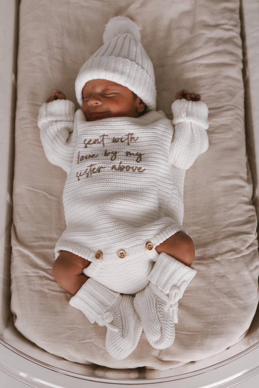 Classic Ribbed Romper - Milk