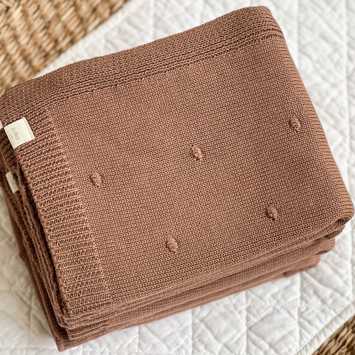 Blanket | Organic Cotton - Chocolate Brown