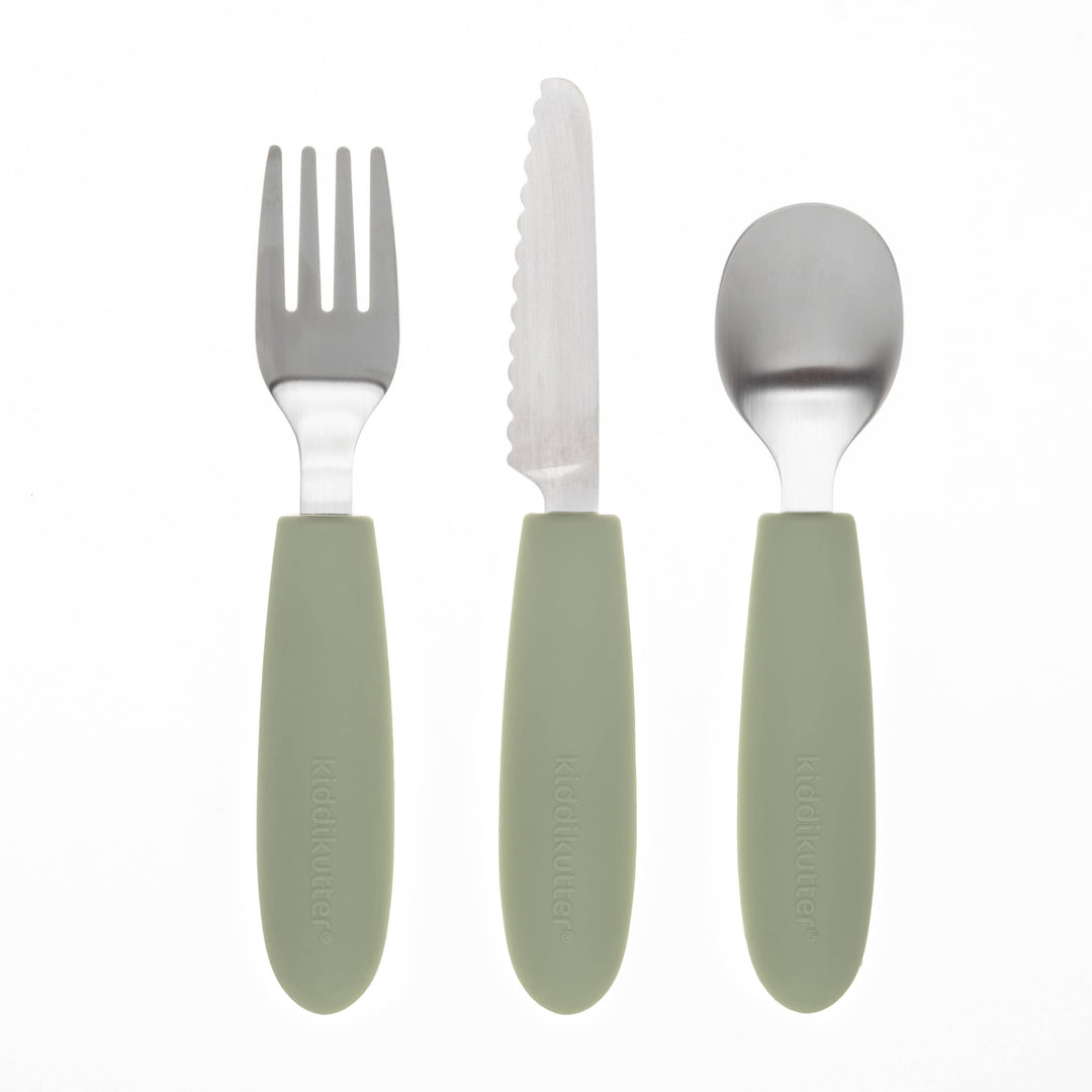 Child Safe Cutlery Set - Sage