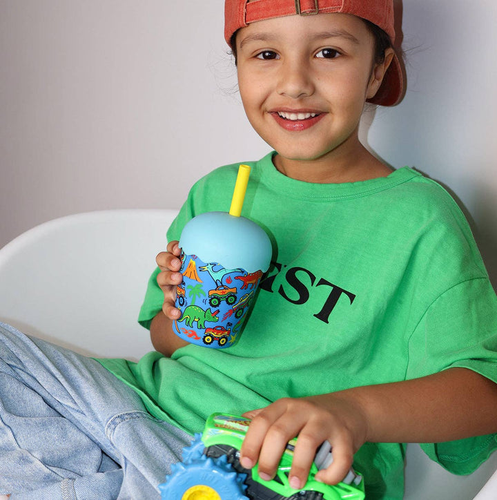 Dinotrucks Mini Smoothie Cup & Straw 200ml