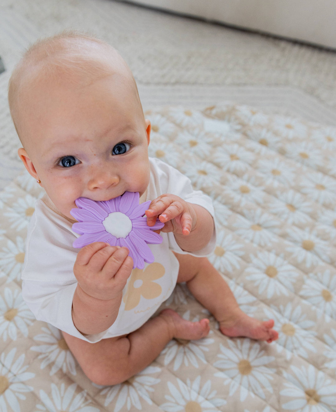Teether | Silicone -  Lilac Daisy