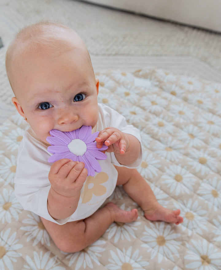 Teether | Silicone -  Lilac Daisy