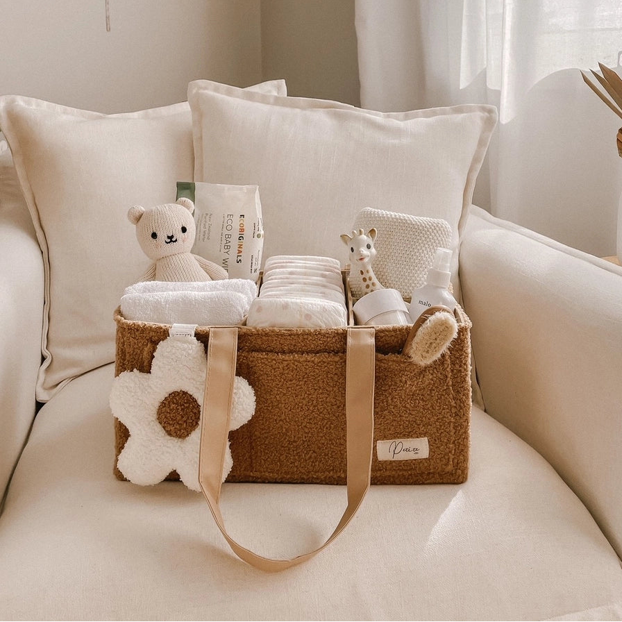 Nappy Caddy Organiser - Teddy Brown