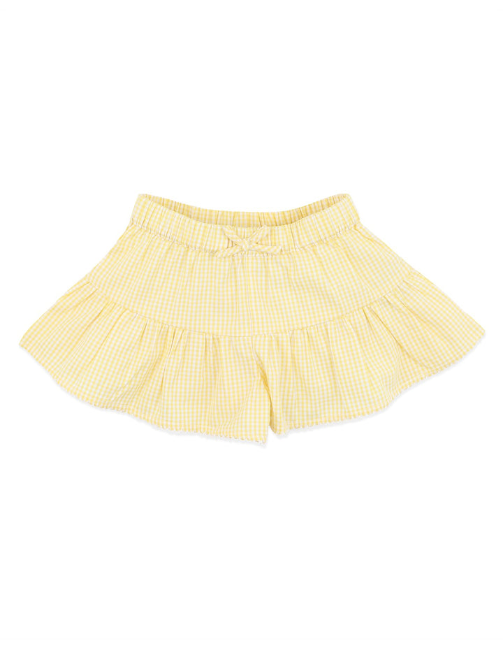 Libby Shorts - Yellow Check