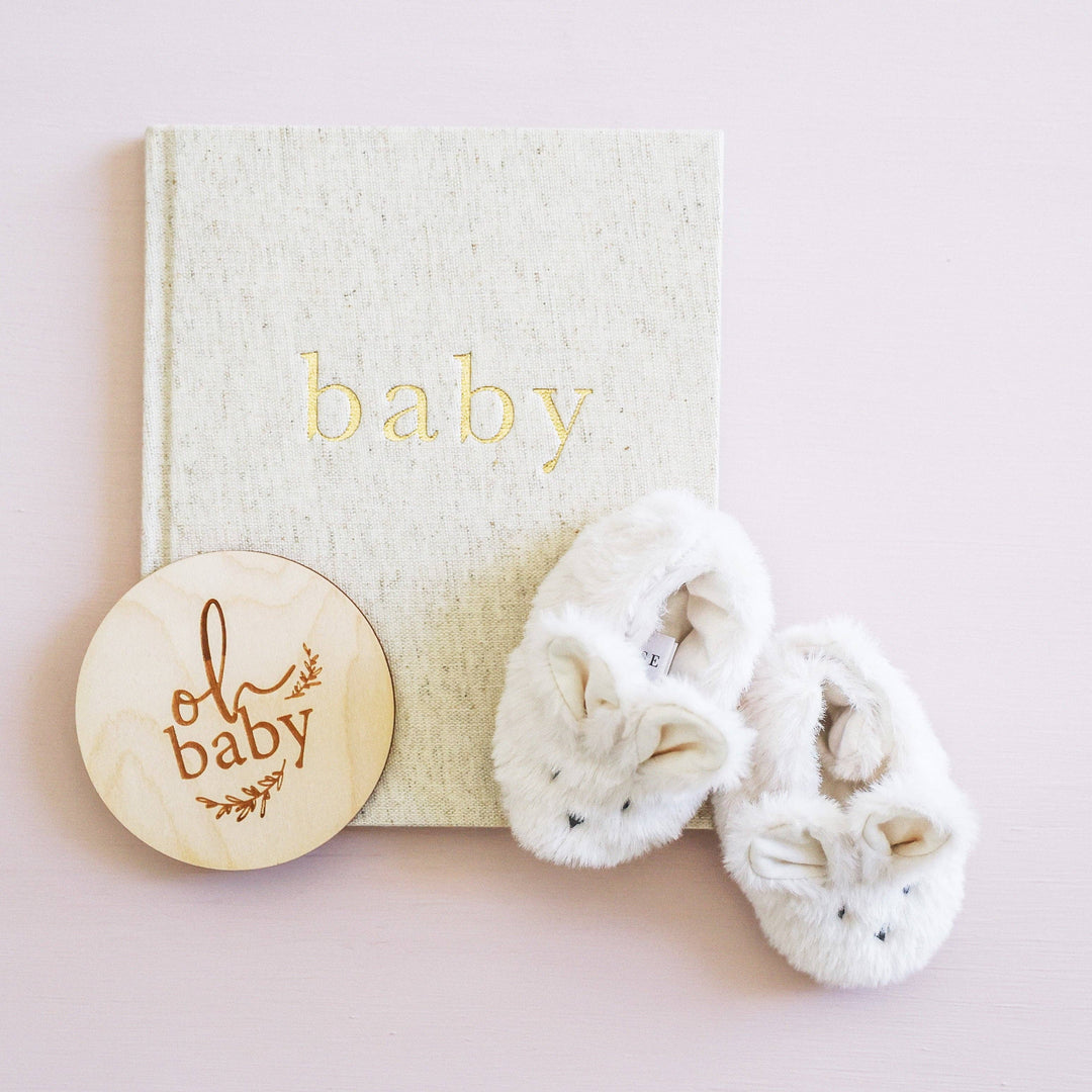 Booties | Plush Bunny - Ivory
