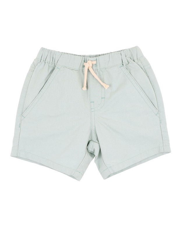 Shorts | Cotton - Aqua Green