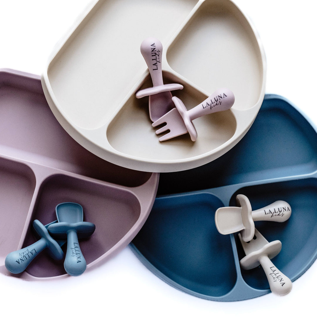 Silicone Suction Plate - Blue