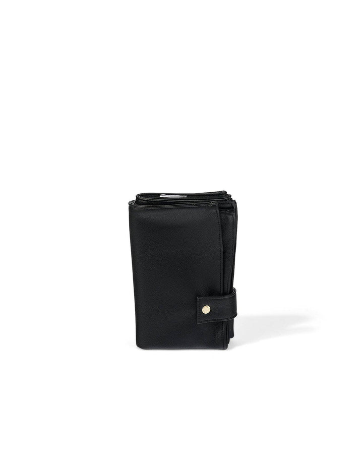 Nappy Changing Pouch - Black Vegan Leather