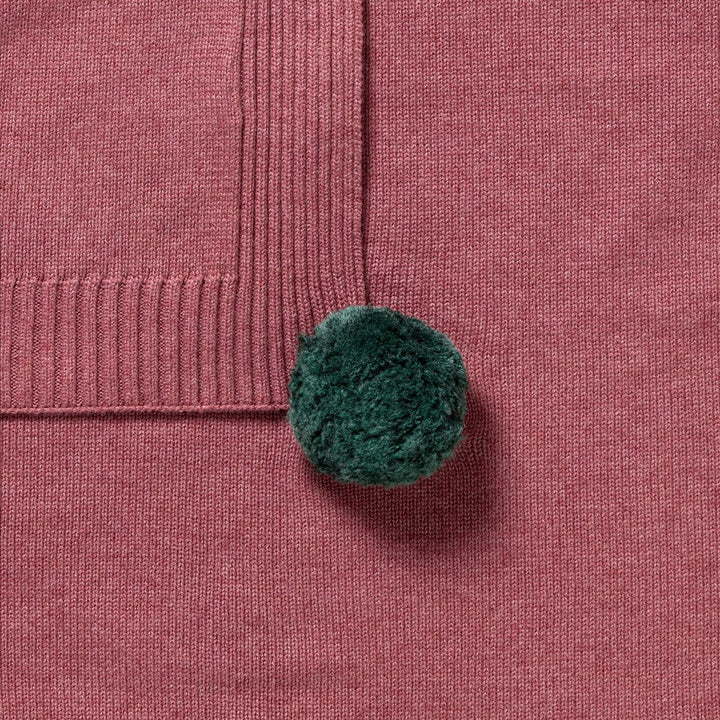 Blanket | Knitted - Rubarb