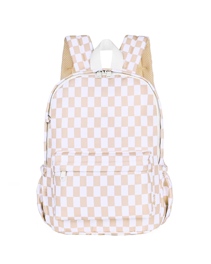 Kinnder Backpack - Caramel Check