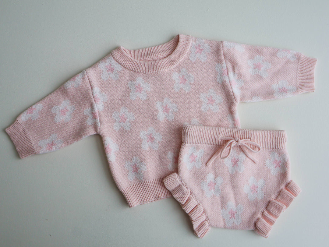 Flower Jumper | Baby Pink