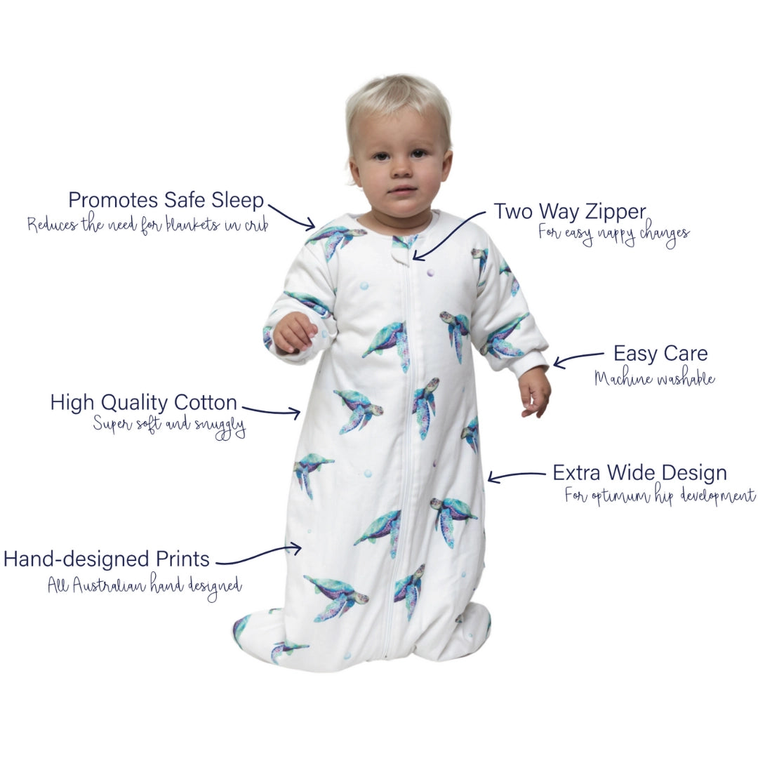 Sleeping Bag | Winter 2.5 Tog - Blue Abstract