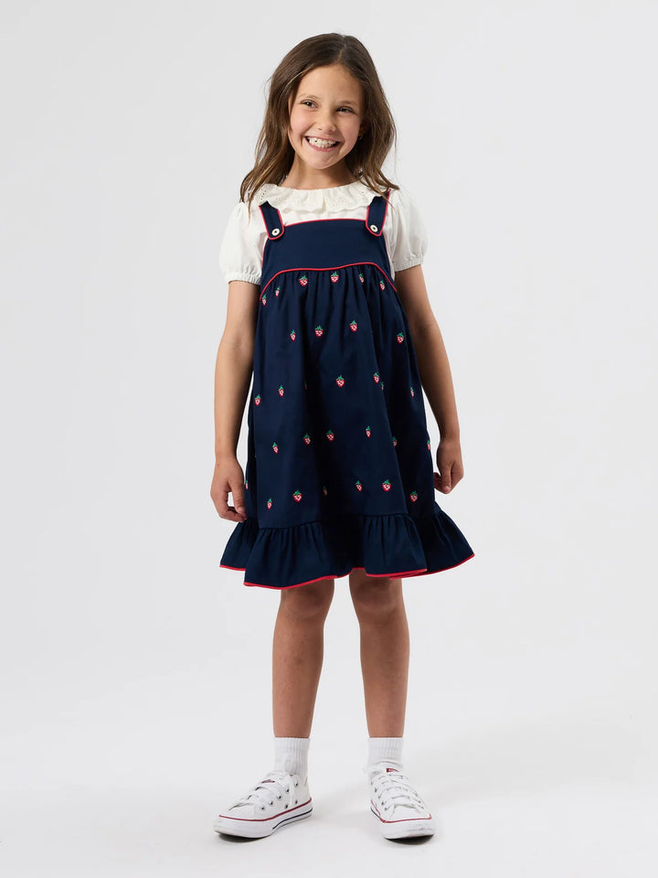 Mini Strawberry Embroidered Dress