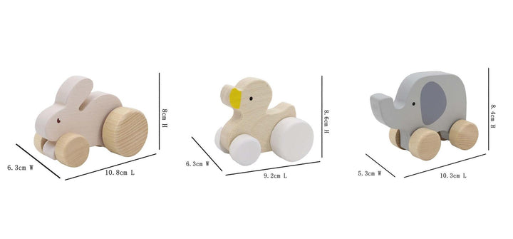 Wooden Animal Car