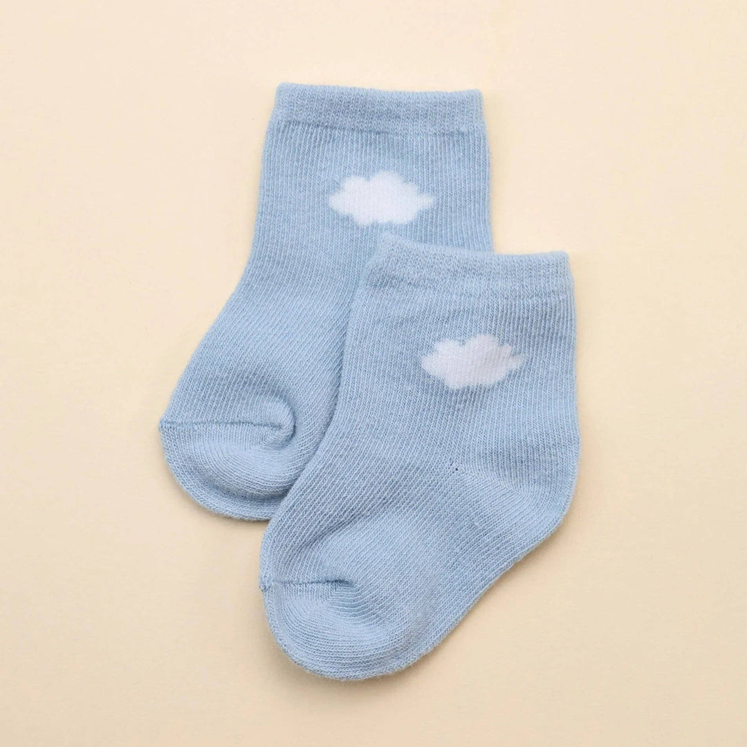 Organic Cotton Baby Socks - Cloud