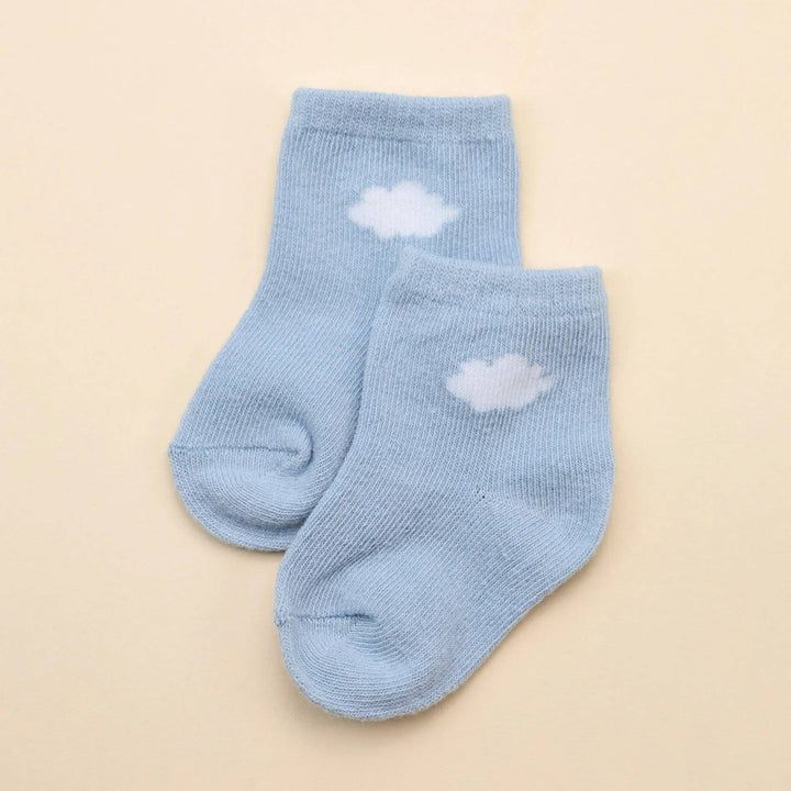 Organic Cotton Baby Socks - Cloud