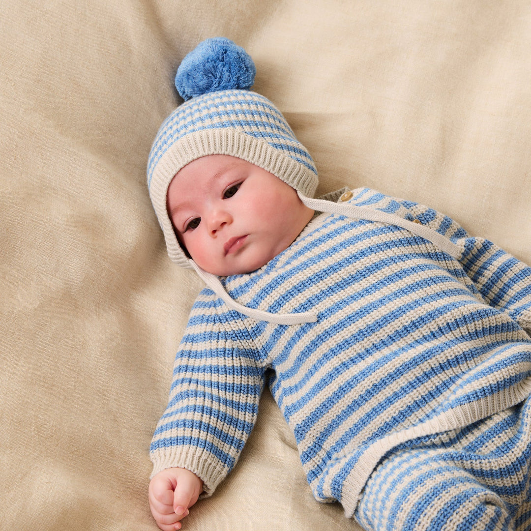 Kimono Cardigan | Organic Knitted - Frosted Blue