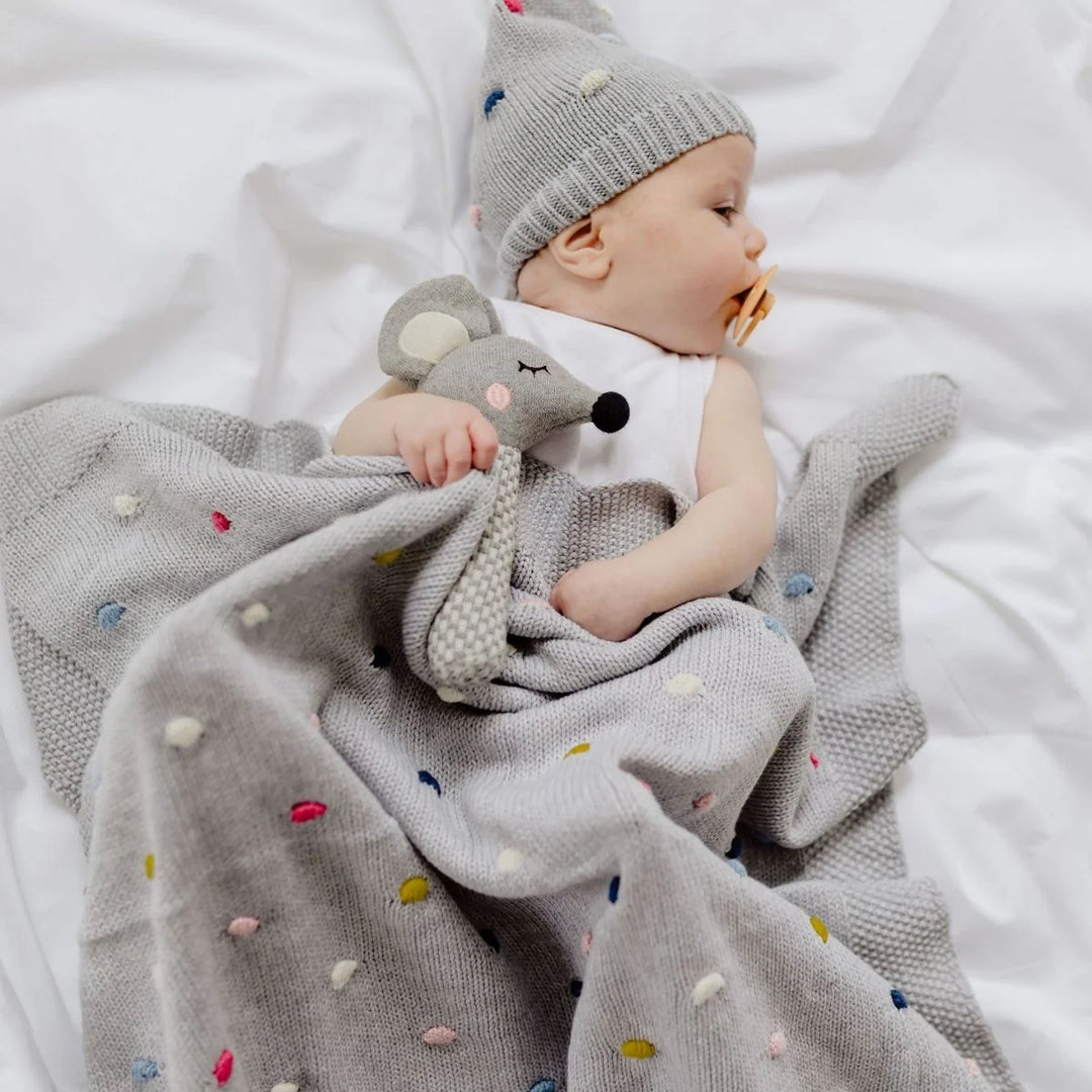 Blanket | Knit - Confetti Grey