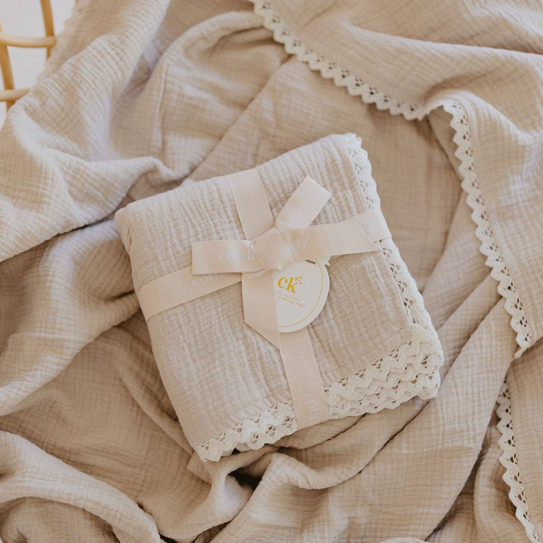 Classic Muslin Blanket | Oatmeal